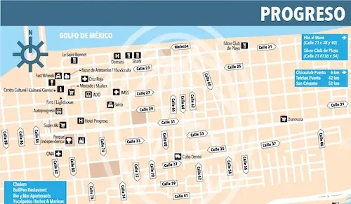 Progreso Map Yucat N Today Mapa De